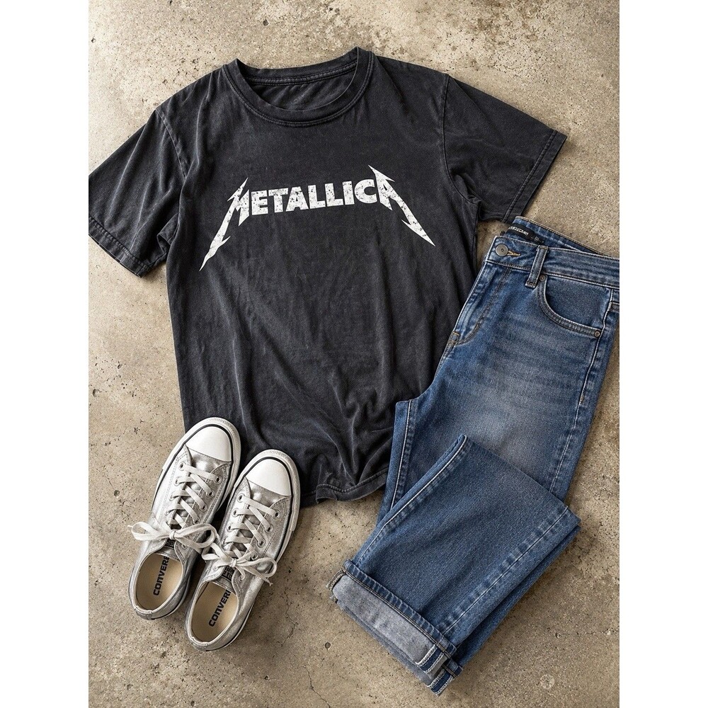 Metallica T-Shirt Mens Black Size XL Graphic Tee Gildan